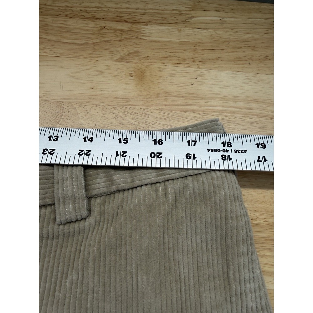 LL Bean Men's Beige Corduroy Flat Front Pants Size‎ 36x30 - Picture 5 of 7